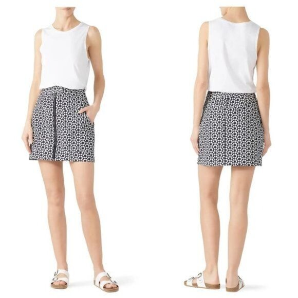 Rebecca Minkoff Navy Marigold Skirt - S - Picture 1 of 7